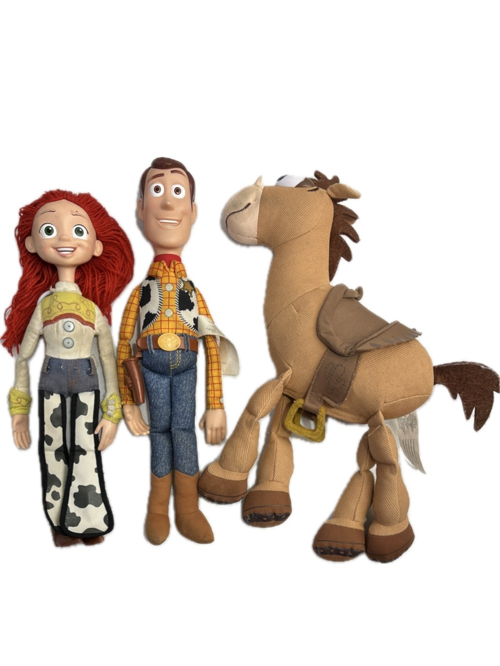 Toy Story Woody, Jessie & Bullseye Talking Plush Figure Set - TLC Lot